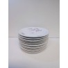 LOT D’ASSIETTES A DESSERT PORCELAINE DE BAUDOUR