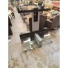 MEUBLE TV MODERNE METAL ET VERRE