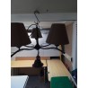 LUSTRE NOIR 5 FEUX