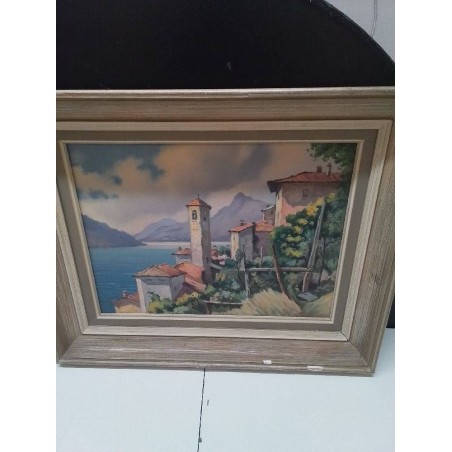 PEINTURE PROVENÇALE SCENE COTIERE 