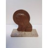 STATUETTE RELIGIEUSE BOIS ET MARBRE