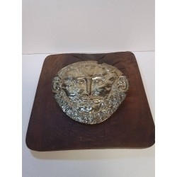 DECORATION BOIS METAL VISAGE
