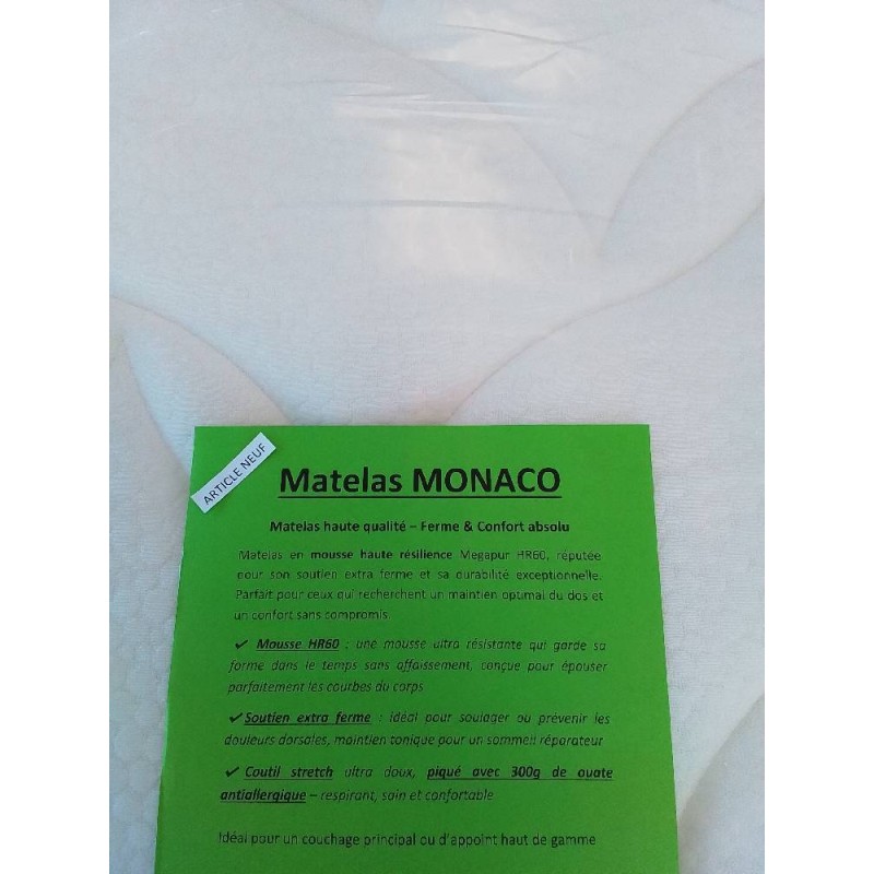 MATELAS MONACO  90X200 EXTRA FERME