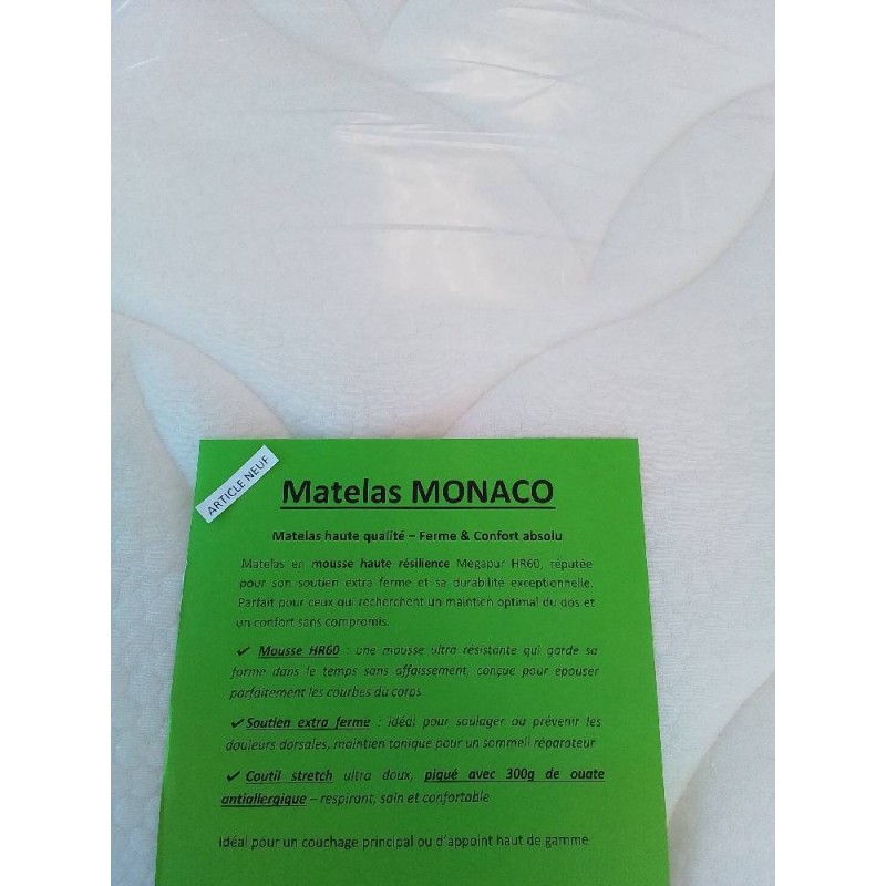MATELAS MONACO 160X200 EXTRA FERME