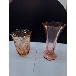 VASE TON ROSE ART DECO