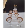 CARAFE AVEC 6 VERRES BOHEMIA