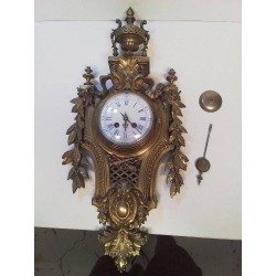 HORLOGE BRONZE STYLE ROCOCO NON TESTÉ 