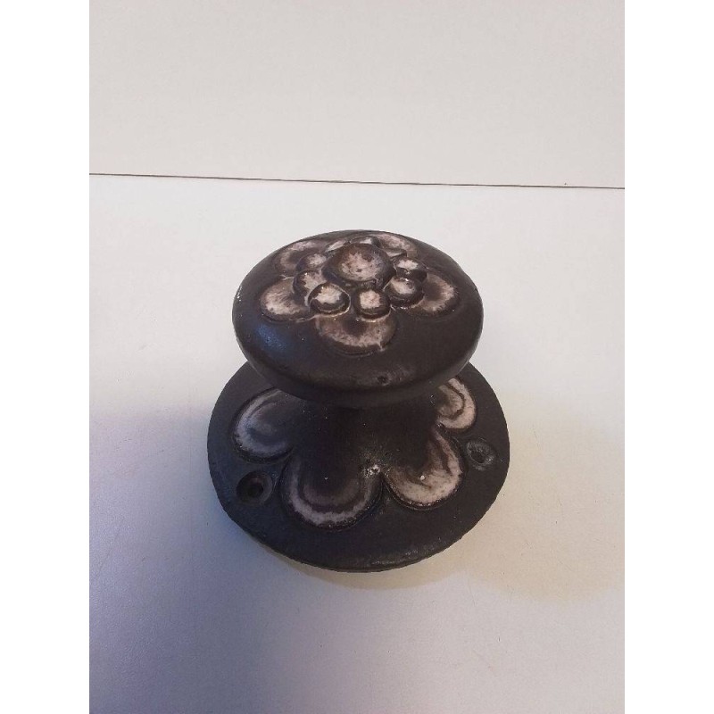 BOUTON DE PORTE TERRE CUITE 