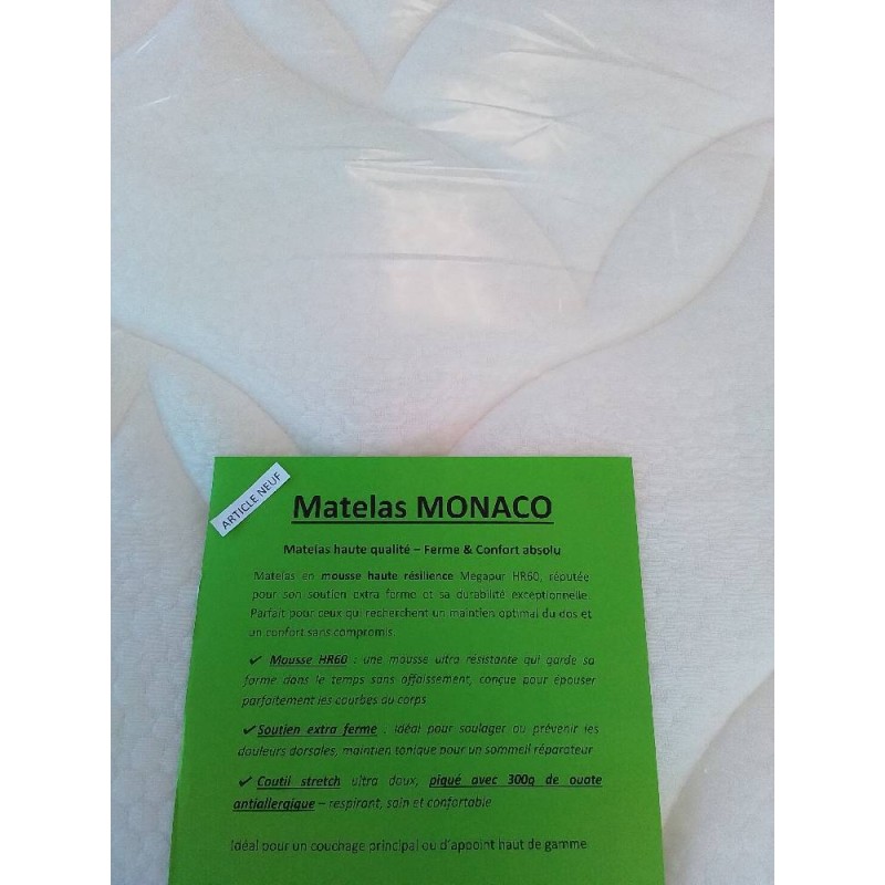 MATELAS MONACO 180X200 EXTRA FERME