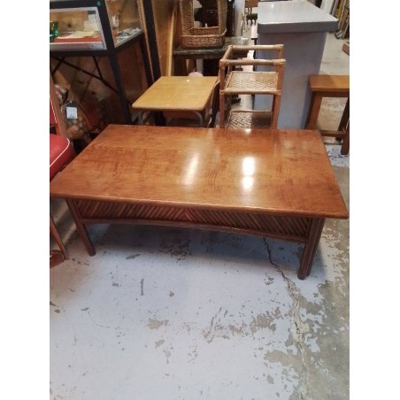 TABLE BASSE BOIS ET BAMBOO 
