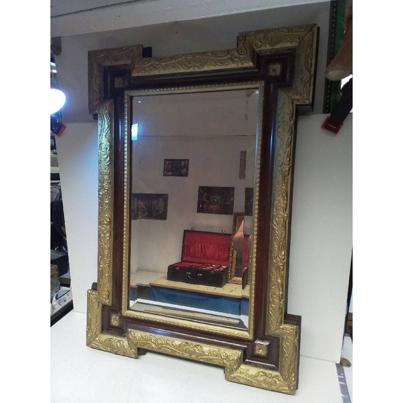 MIROIR VERRE BISEAUTÉ STYLE NAPOLÉON III 