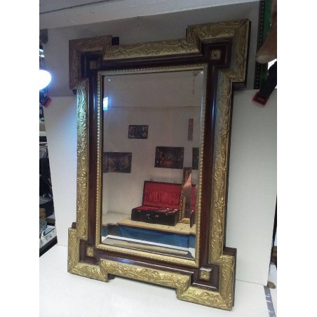 MIROIR VERRE BISEAUTÉ STYLE NAPOLÉON III 