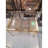 TABLE BASSE CARRE DESSUS VERRE 