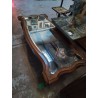 TABLE BASSE VINTAGE DESSUS MIROIR 