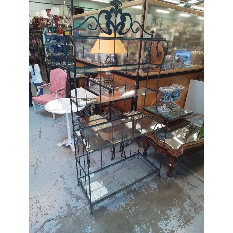 ETAGERE METAL ET VERRE