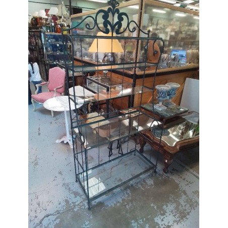 ETAGERE METAL ET VERRE