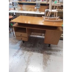BUREAU VINTAGE 2 TIROIRS 1 PORTE