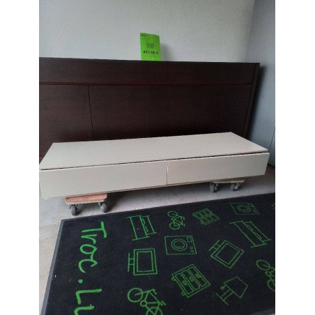 MEUBLE TV MODERNE 2 TIROIRS 