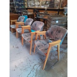 LOT DE 4 FAUTEUIL STYLE SCANDINAVE 