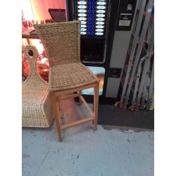 CHAISE HAUTE BOIS ET OSIER 