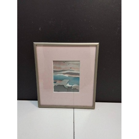 PEINTURE SUR SOIE SIGNE CLEMANG 
