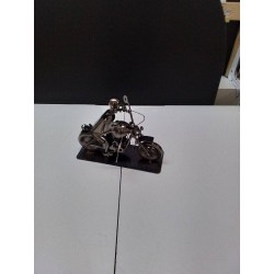STATUETTE METAL MOTARD