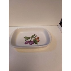 PLAT FIGUE PORCELAINE
