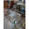 TABLE BASSE VINTAGE VERRE BISEAUTÉ 