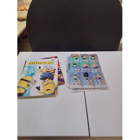 LOT COLLECTION CARTES ET ALBUM STICKER LES MINIONS
