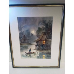 AQUARELLE SIGNÉE 