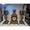 GARNITURE DE CHEMINÉE BRONZE 
