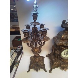 GARNITURE DE CHEMINÉE BRONZE 