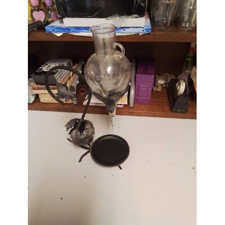 DISTRIBUTEUR DE VIN VINTAGE SUR PIED METAL