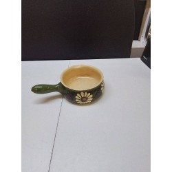 CASSEROLE DECORATIVE CÉRAMIQUE ALSACIENNE