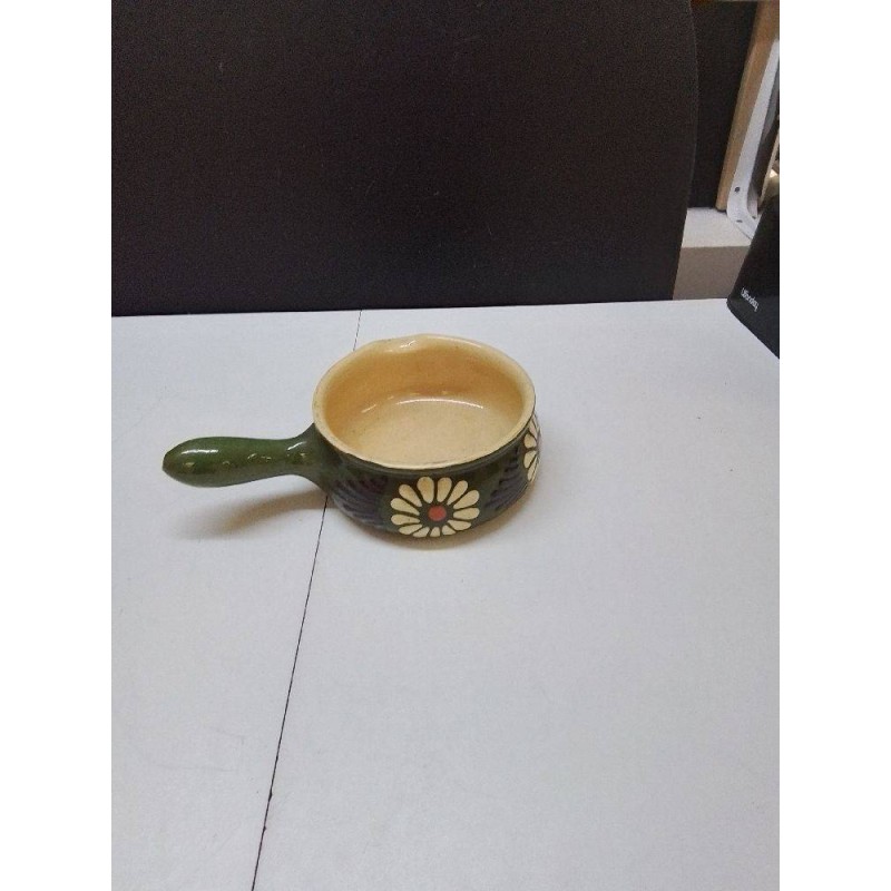 CASSEROLE DECORATIVE CÉRAMIQUE ALSACIENNE