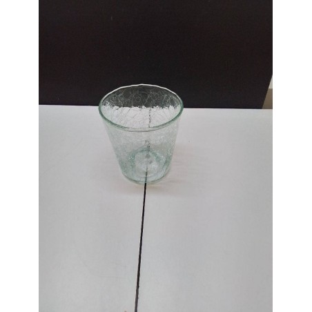 VASE PM VERRE CRAQUELÉ 