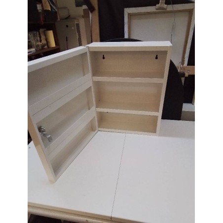 BOITE ETAGERE MURALE BLANC