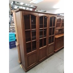 BIBLIOTHÈQUE 3 PORTES EN BOIS