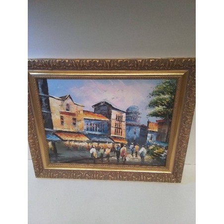 HUILE VUE PARISIENNE 