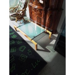 TABLE BASSE MODERNE PLATEAU VERRE