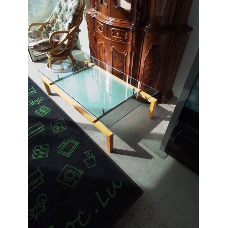 TABLE BASSE MODERNE PLATEAU VERRE