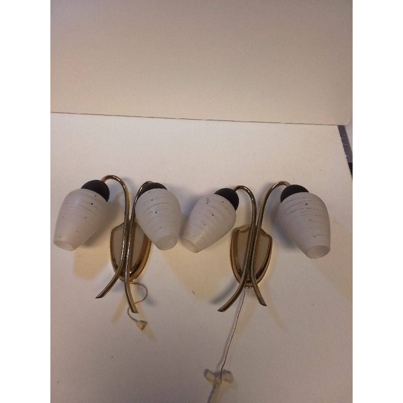 PAIRE D\'APPLIQUES VINTAGE 