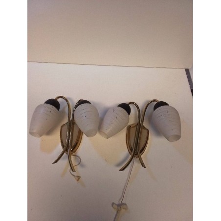PAIRE D\'APPLIQUES VINTAGE 