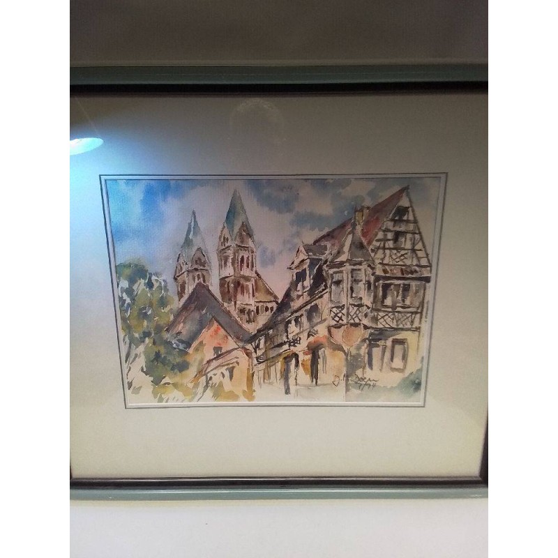 AQUARELLE SIGNÉE 