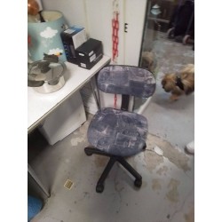 CHAISE DE BUREAU STYLE JEANS 