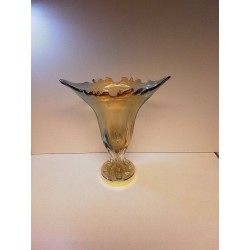 VASE VERRE AMBRÉ STYLE MURANO