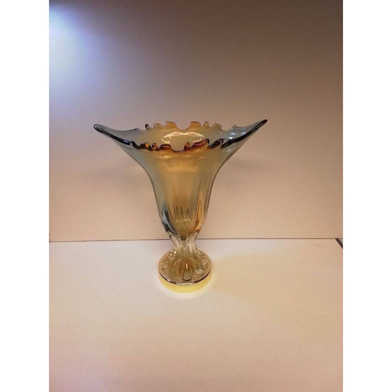 VASE VERRE AMBRÉ STYLE MURANO