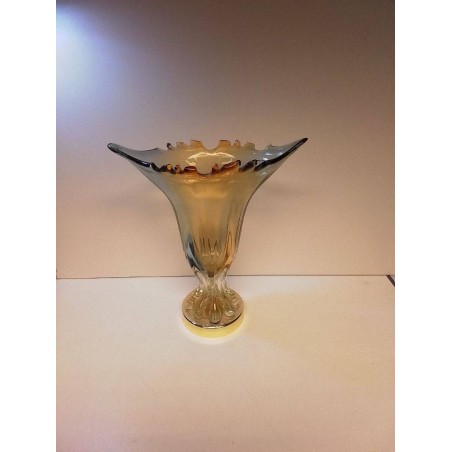 VASE VERRE AMBRÉ STYLE MURANO