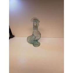 CARAFE DECORATIVE EN VERRE COQ