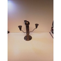 BOUGEOIR METAL ARGENTÉ 